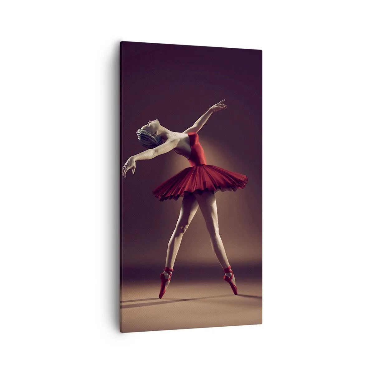 Lærredstryk - Billede på lærred - Prima ballerina - 55x100 cm