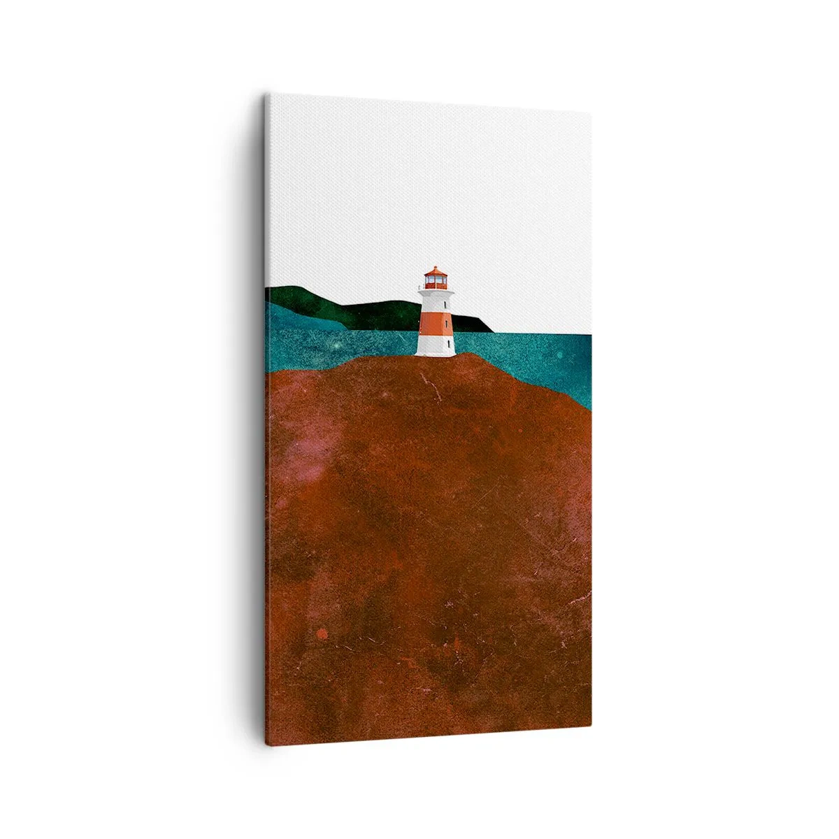 Lærredstryk - Billede på lærred - Med blikket rettet mod havet - 45x80 cm