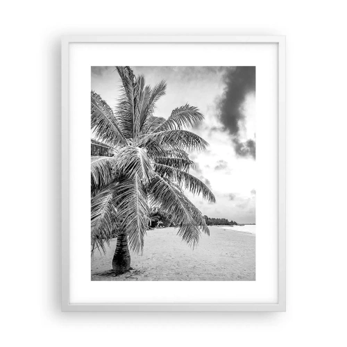 Plakat i hvid ramme - Når du længes efter ensomhed.... - 40x50 cm