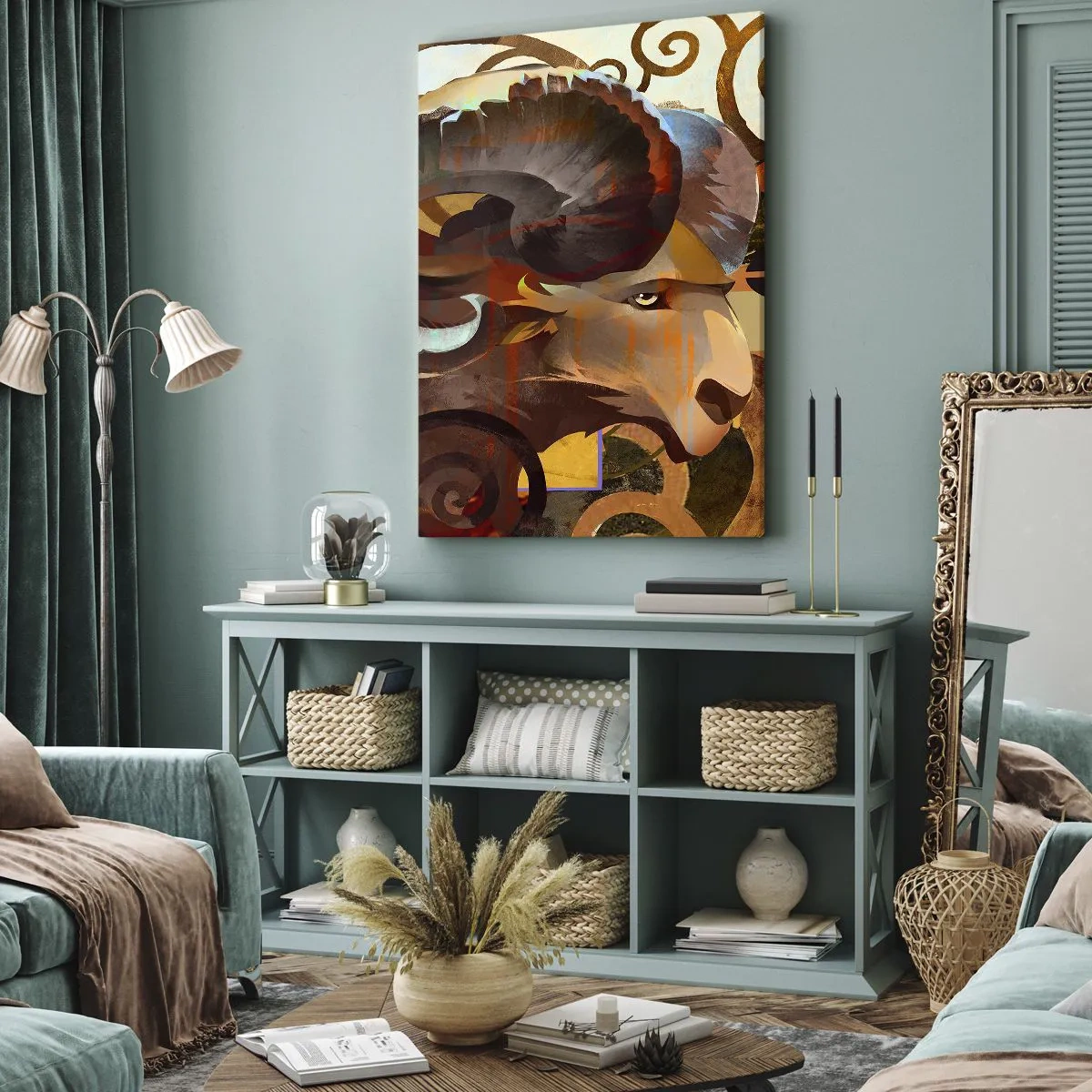 Lærredstryk - Billede på lærred - Magier - religioner - ritualer - 70x100 cm