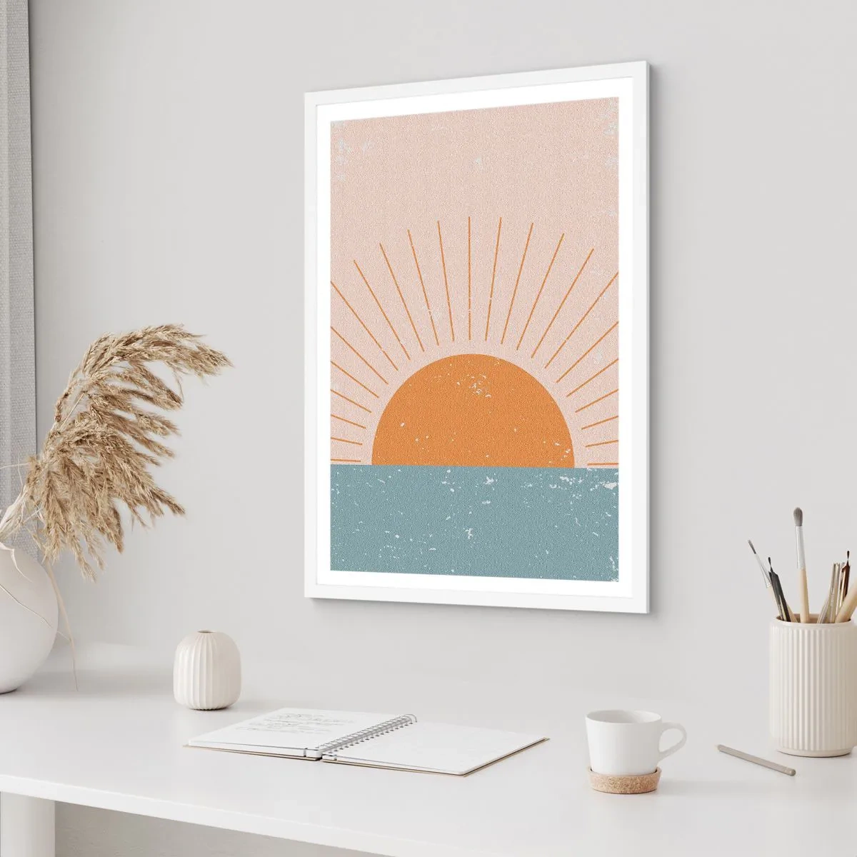 Plakat i hvid ramme - Et dagligt mirakel - 61x91 cm