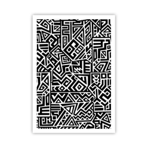 Plakat - Præcolumbiansk sammensætning - 70x100 cm