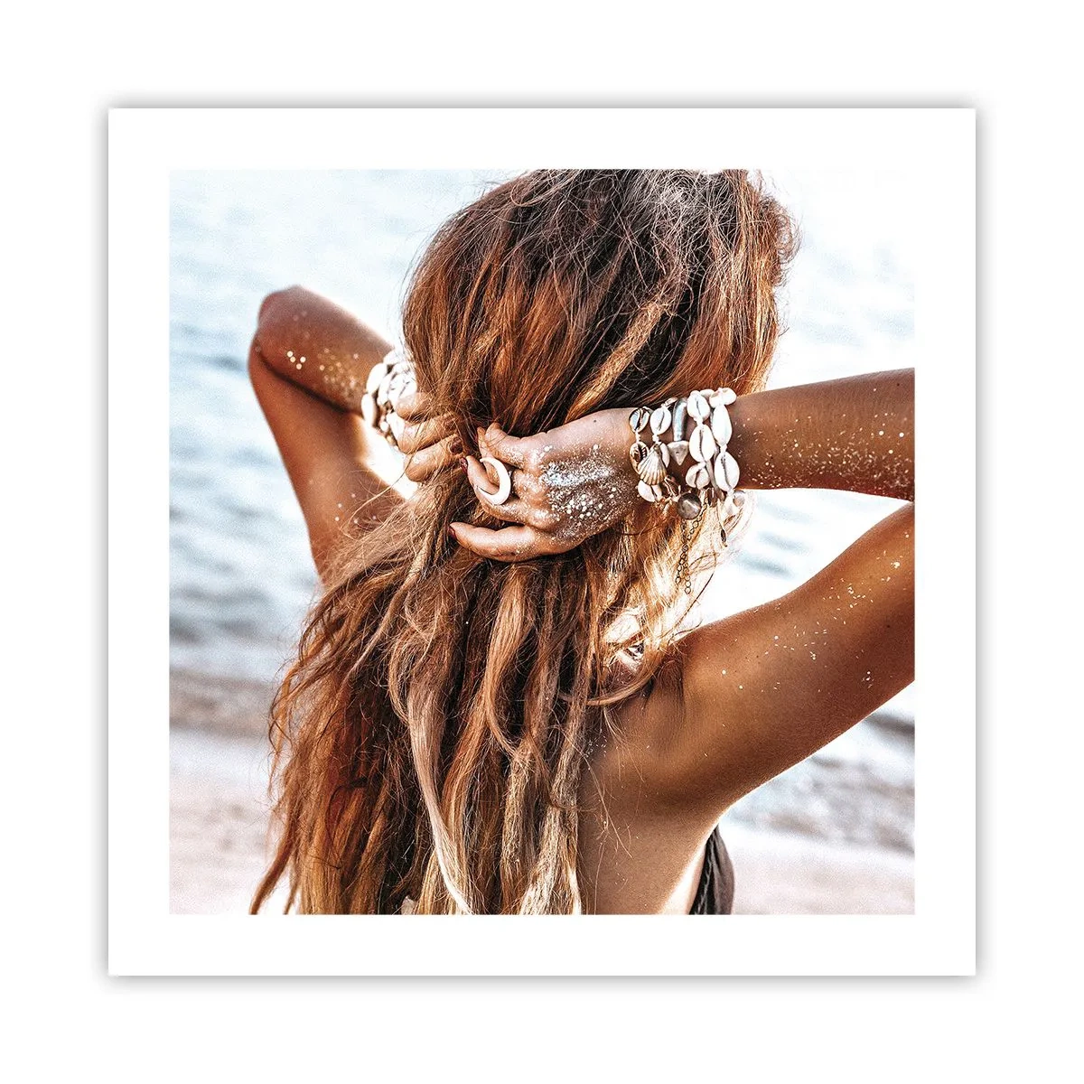 Plakat - Søster af vand og solskin - 50x50 cm