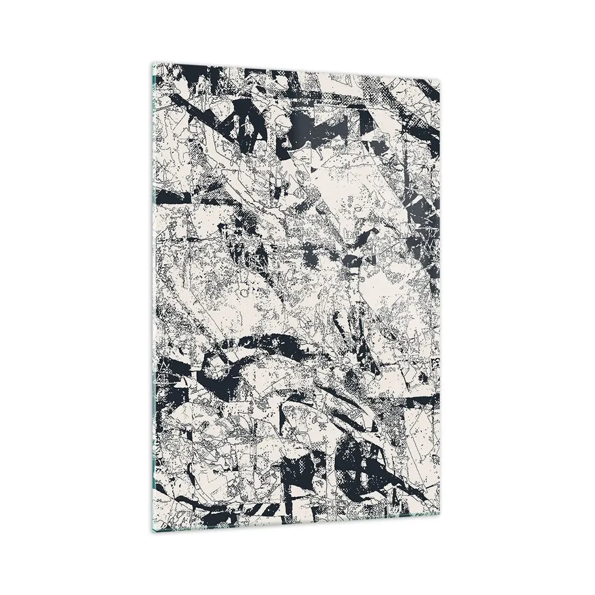 Billede på glas - Modsætningernes gennemtrængning - 70x100 cm