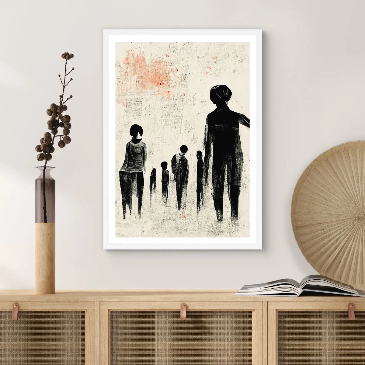 Plakat i hvid ramme - Mod ensomhed - 40x50 cm