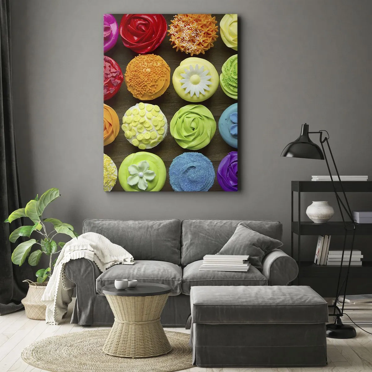Lærredstryk - Billede på lærred - Alle er forskellige - alle er lækre - 50x70 cm