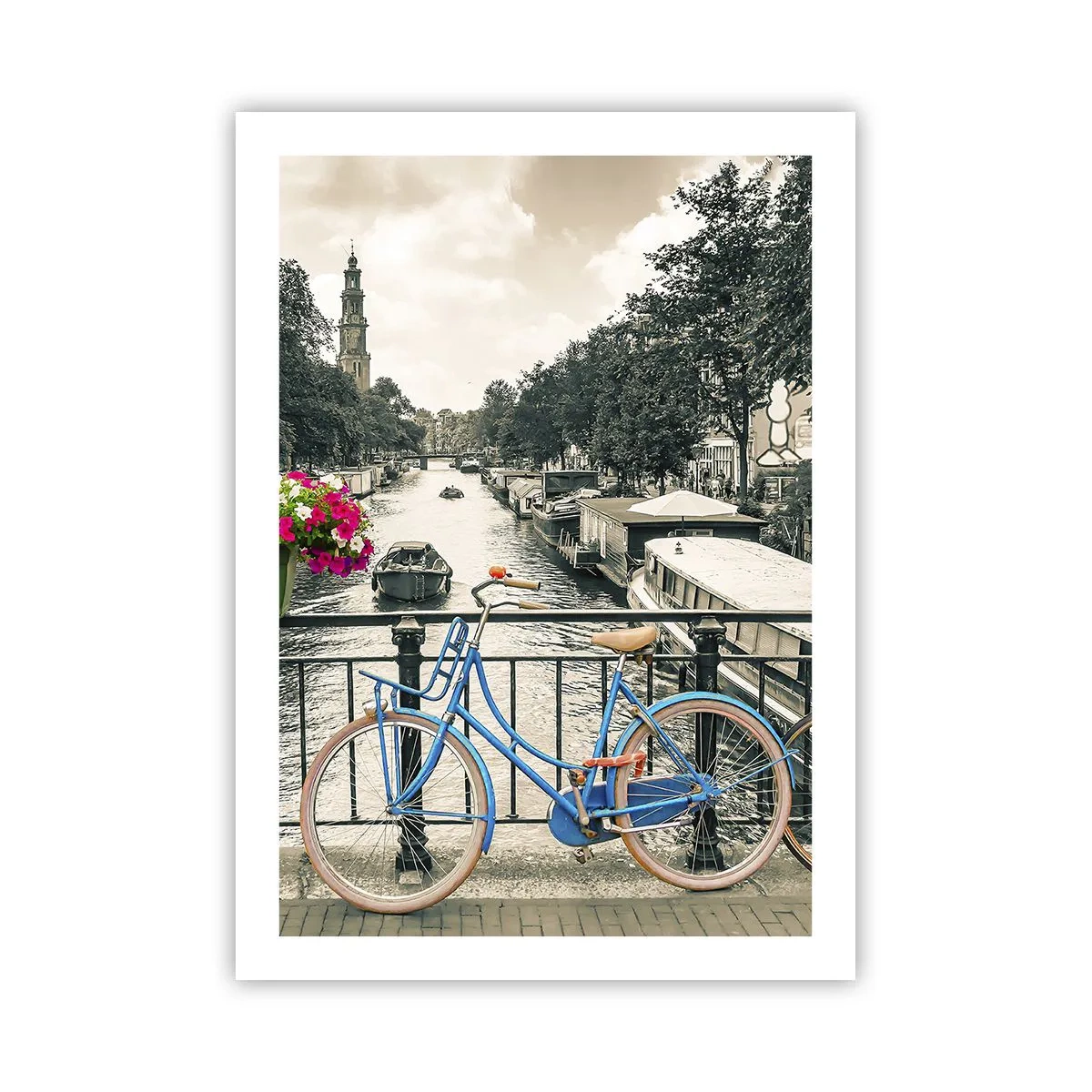 Plakat - Farverne i Amsterdams gader - 50x70 cm