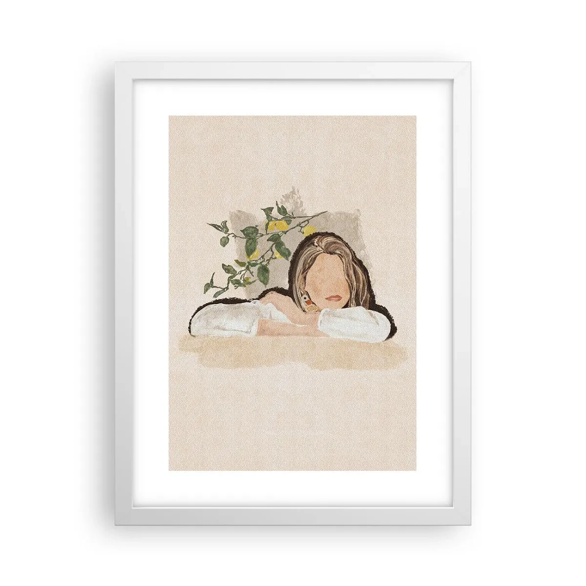 Plakat i hvid ramme - Sydstaternes skønhed - 30x40 cm