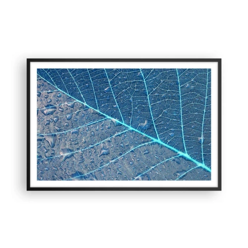 Plakat i sort ramme - Livet i det blå - 91x61 cm