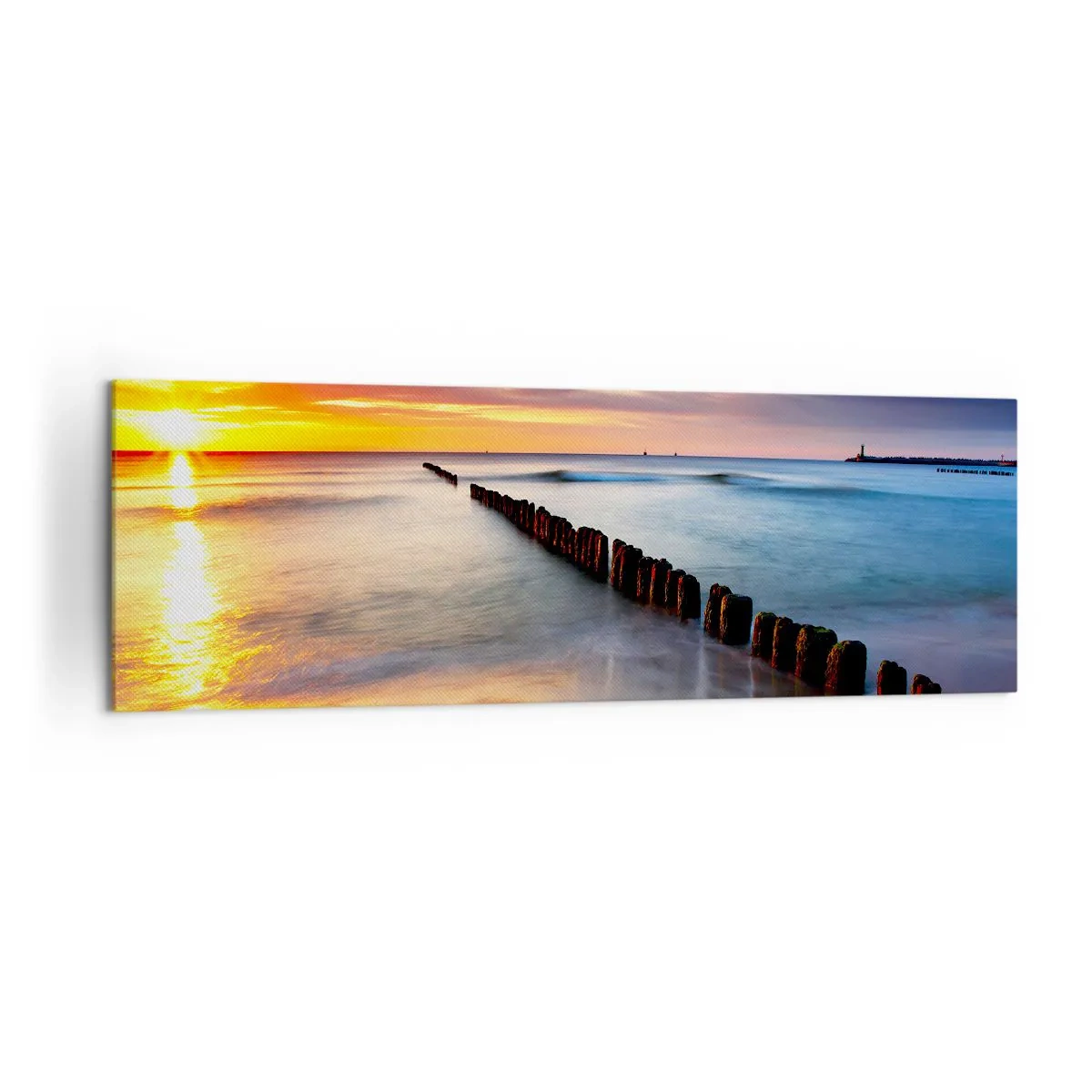 Lærredstryk - Billede på lærred - Lyt til stilheden - 160x50 cm