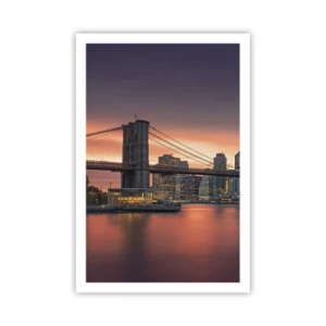 Plakat - Sænket i lilla stilhed - 61x91 cm