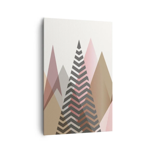 Lærredstryk - Billede på lærred - Pyramide udsigt - 80x120 cm