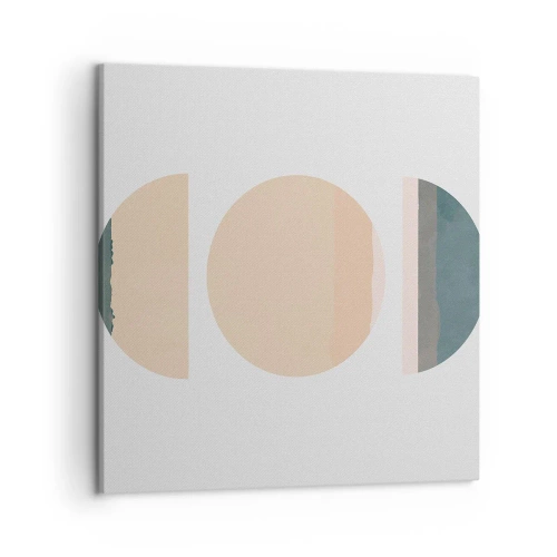 Lærredstryk - Billede på lærred - Hjul for hjul - 50x50 cm