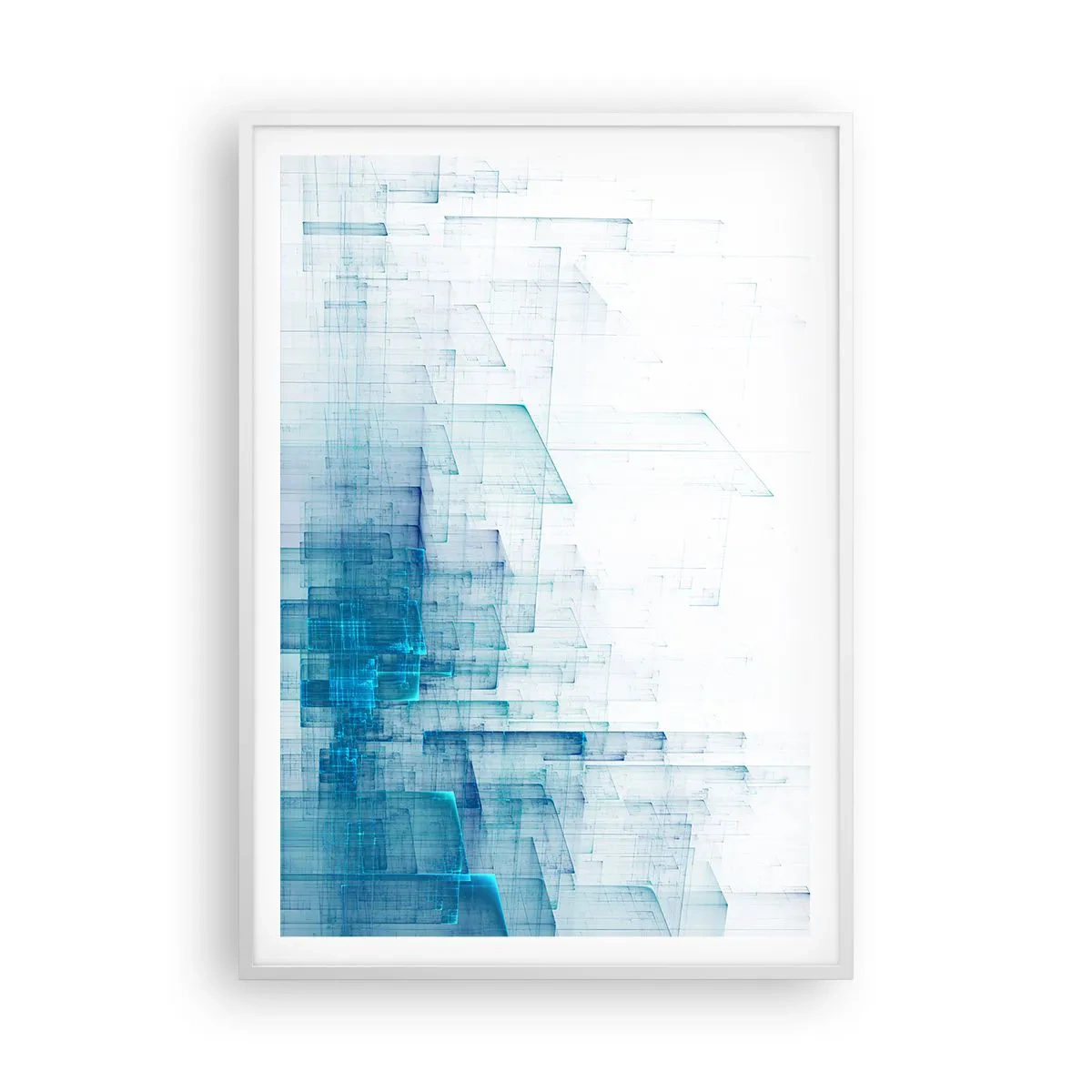 Plakat i hvid ramme - Hvordan rummet blev til - 70x100 cm