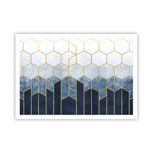 Plakat - Komposition i synkoperet rytme - 100x70 cm