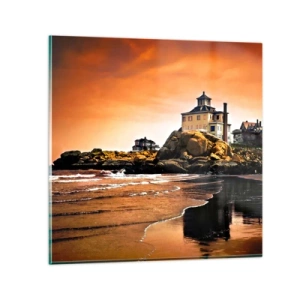Billede på glas - Vestkystens elegance - 30x30 cm