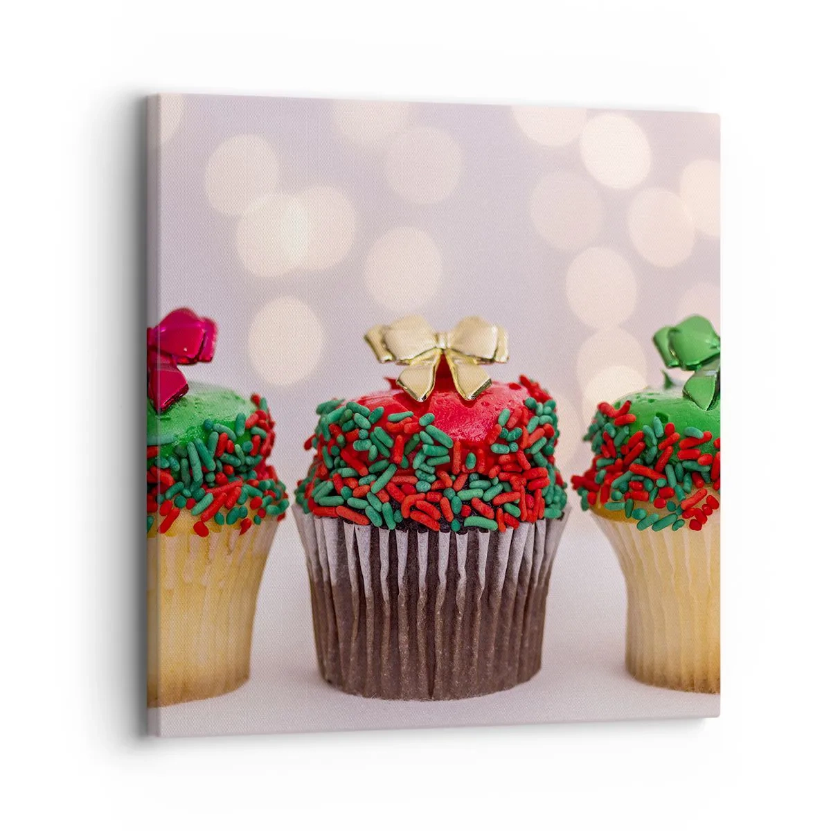 Lærredstryk - Billede på lærred - Slik i buen - 30x30 cm