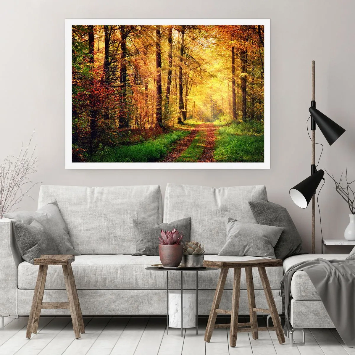 Plakat - Skovgylden stilhed - 70x50 cm
