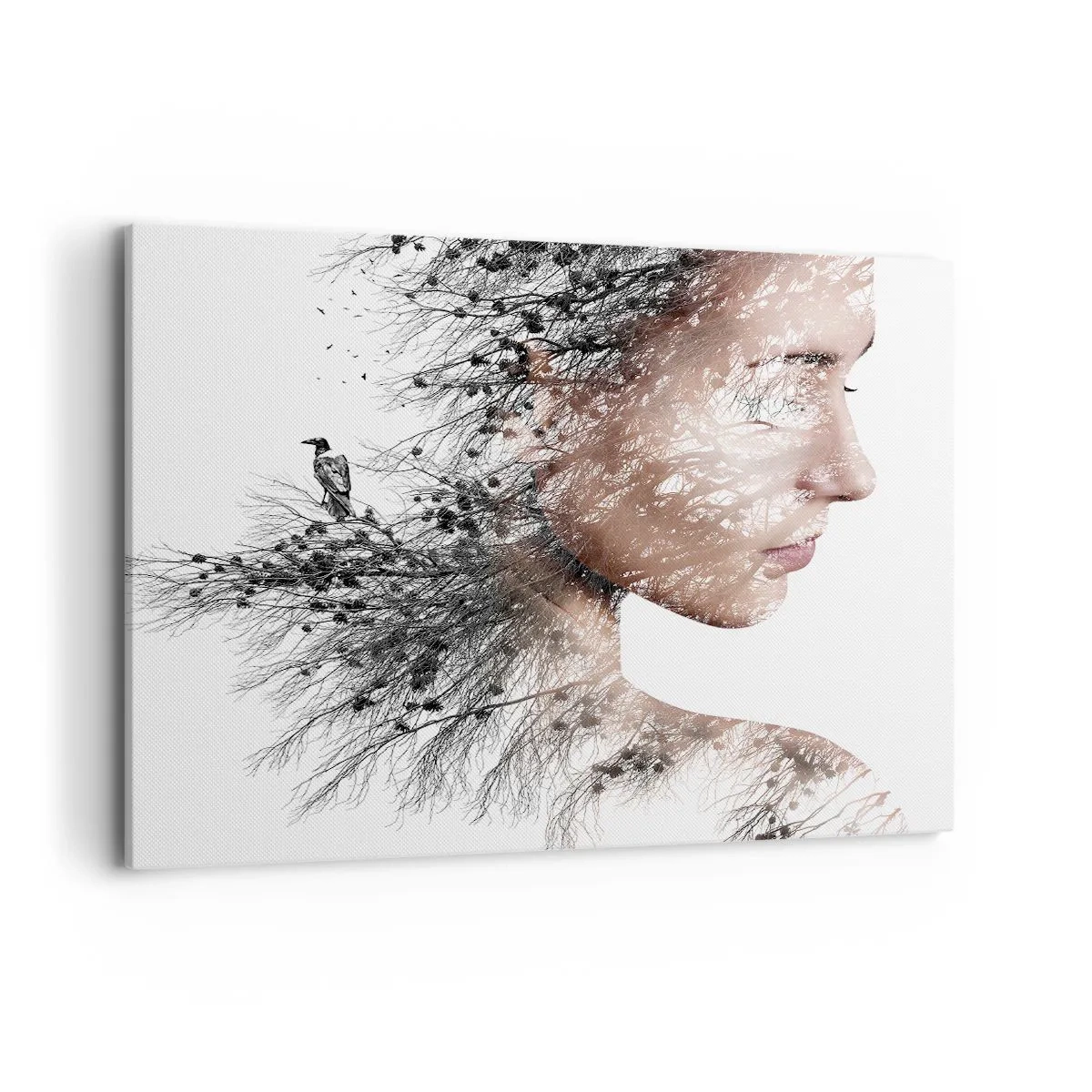Lærredstryk - Billede på lærred - Skovens ånd - 100x70 cm