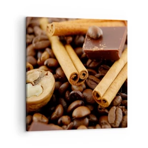 Lærredstryk - Billede på lærred - Koncert af smagsoplevelser - 50x50 cm