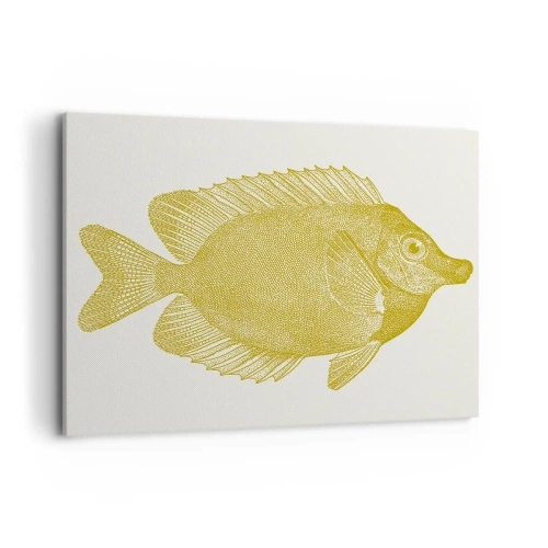 Lærredstryk - Billede på lærred - Fisk og det er det - 100x70 cm