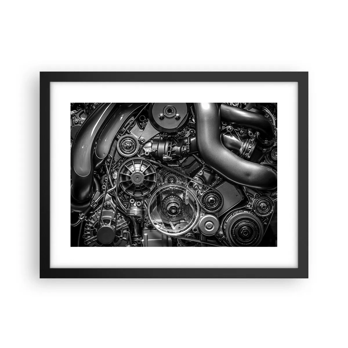 Plakat i sort ramme - Mekanikkens poesi - 40x30 cm