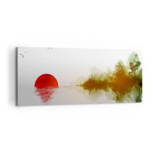 Lærredstryk - Billede på lærred - Et løfte om fred - 100x40 cm