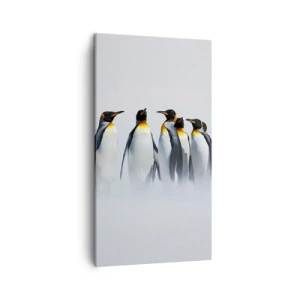 Lærredstryk - Billede på lærred - Møde i aftenkjole - 45x80 cm