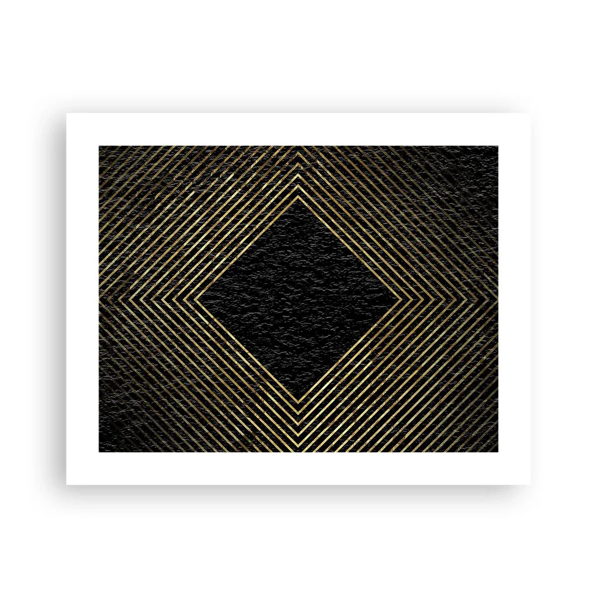 Plakat - Geometri i glamour-stil - 50x40 cm