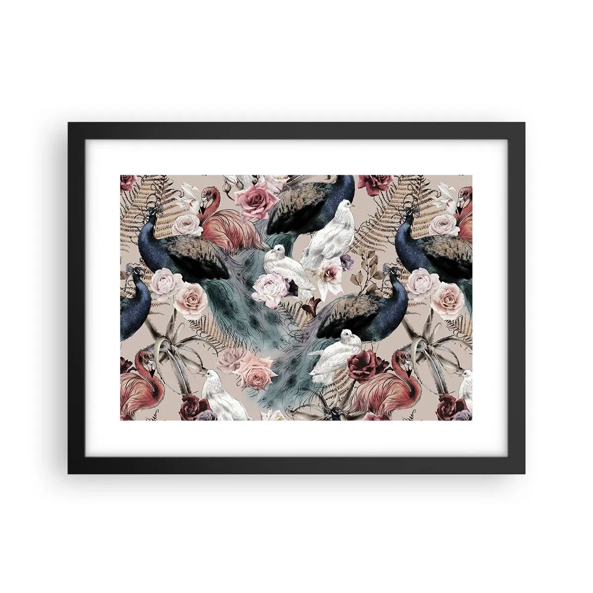 Plakat i sort ramme - I paladsets have - 40x30 cm