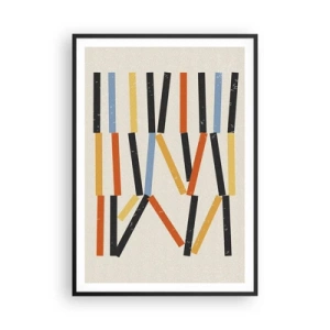 Plakat i sort ramme - Vandret komposition - 70x100 cm