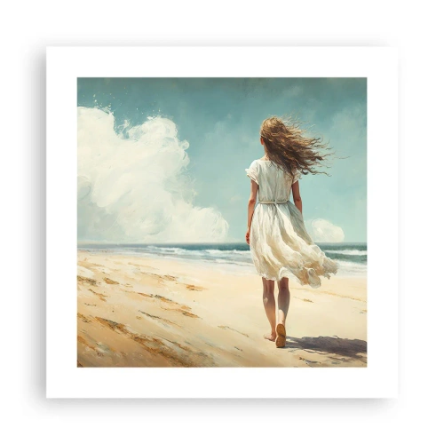 Plakat - At møde solen og vinden - 40x40 cm