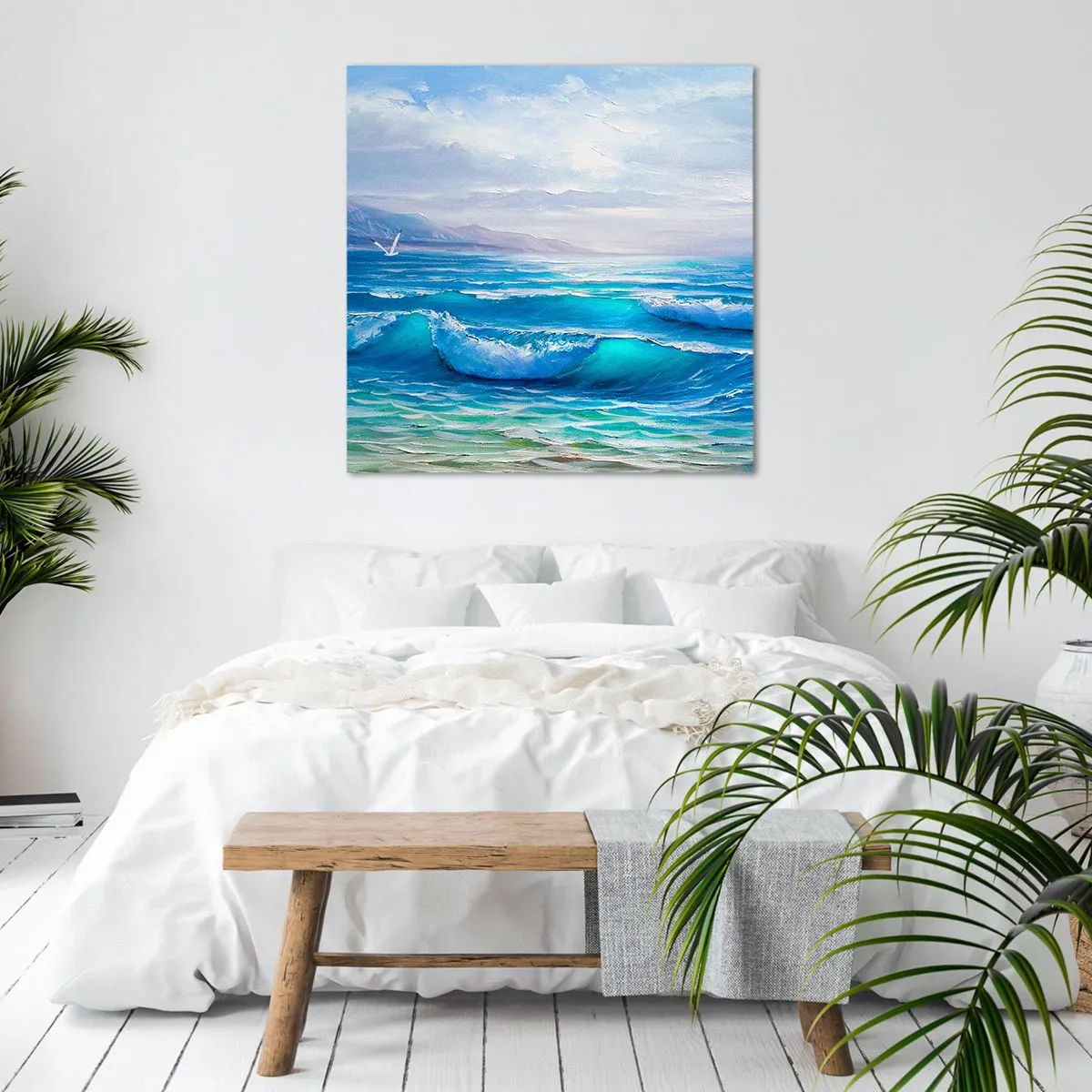 Lærredstryk - Billede på lærred - Giver trøst - 50x50 cm