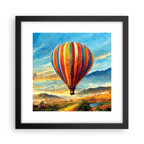 Plakat i sort ramme - I stilhed kan du se mere - 30x30 cm