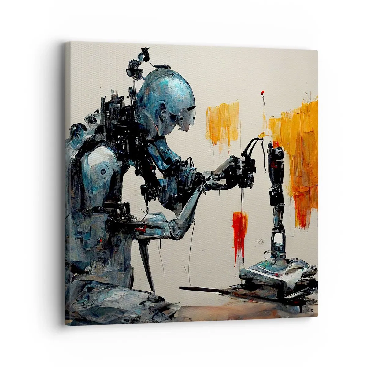 Lærredstryk - Billede på lærred - Kommer i morgen... - 30x30 cm