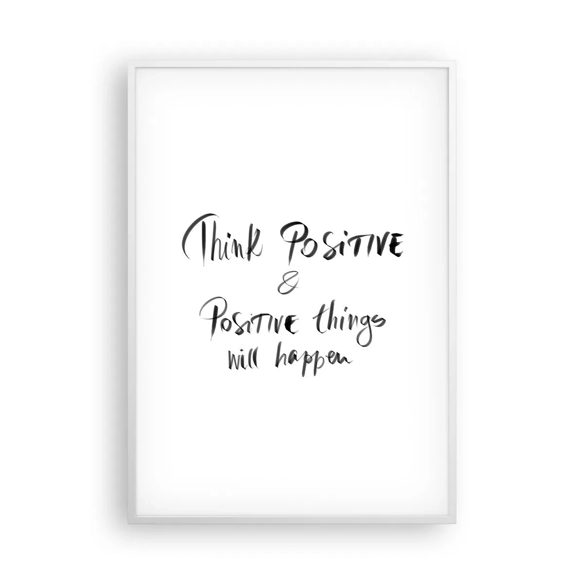 Plakat i hvid ramme - Hvordan skal man leve? - 70x100 cm