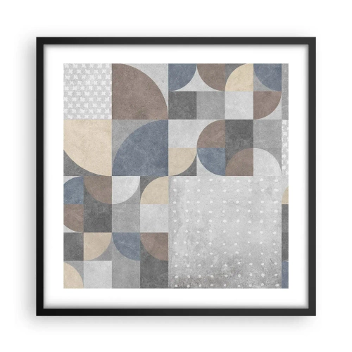 Plakat i sort ramme - Keramisk fantasi - 50x50 cm