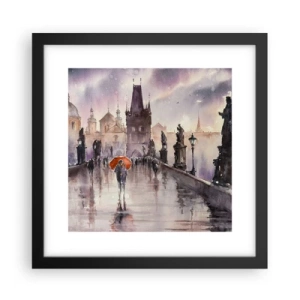 Plakat i sort ramme - Folk forandrer sig ikke - 30x30 cm