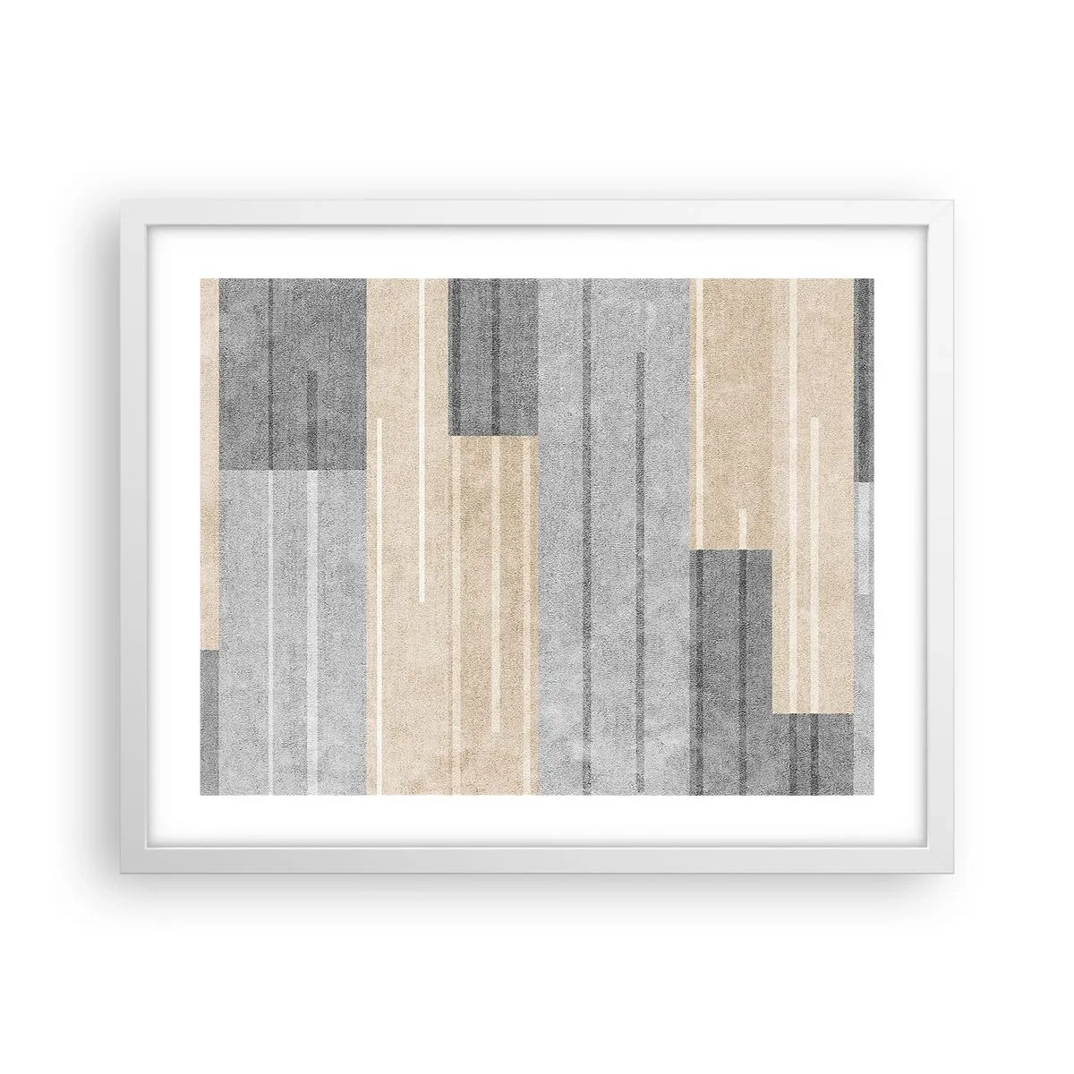 Plakat i hvid ramme - Komposition: hold den lodret - 50x40 cm