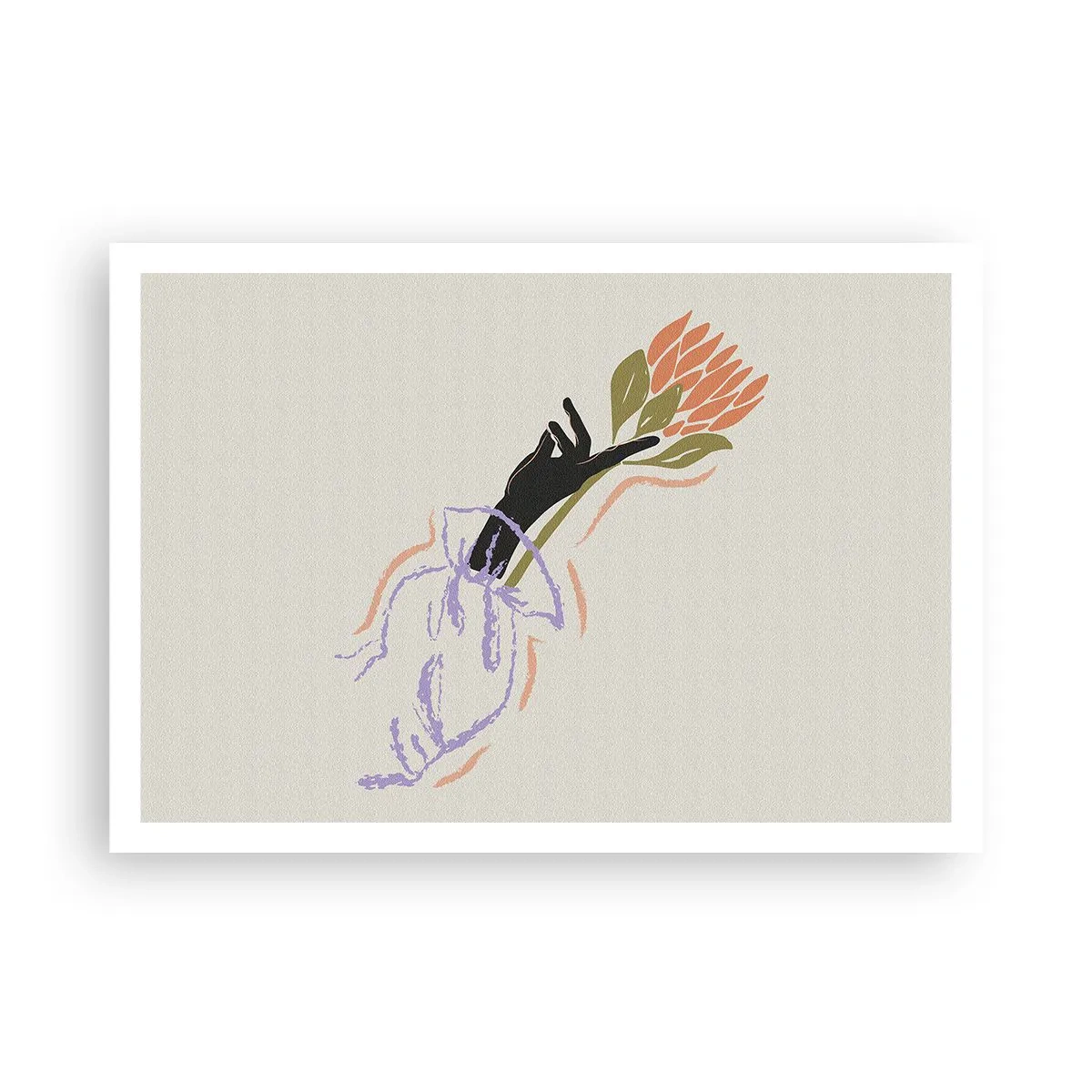 Plakat - En søsterlig berøring - 100x70 cm