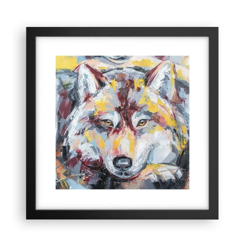Plakat i sort ramme - Fred blandt kære - 30x30 cm