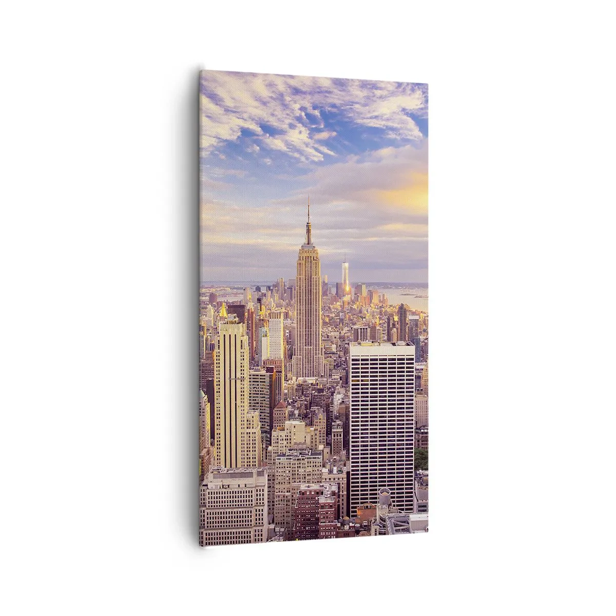 Lærredstryk - Billede på lærred - Ræk ud efter skyerne selv - 65x120 cm