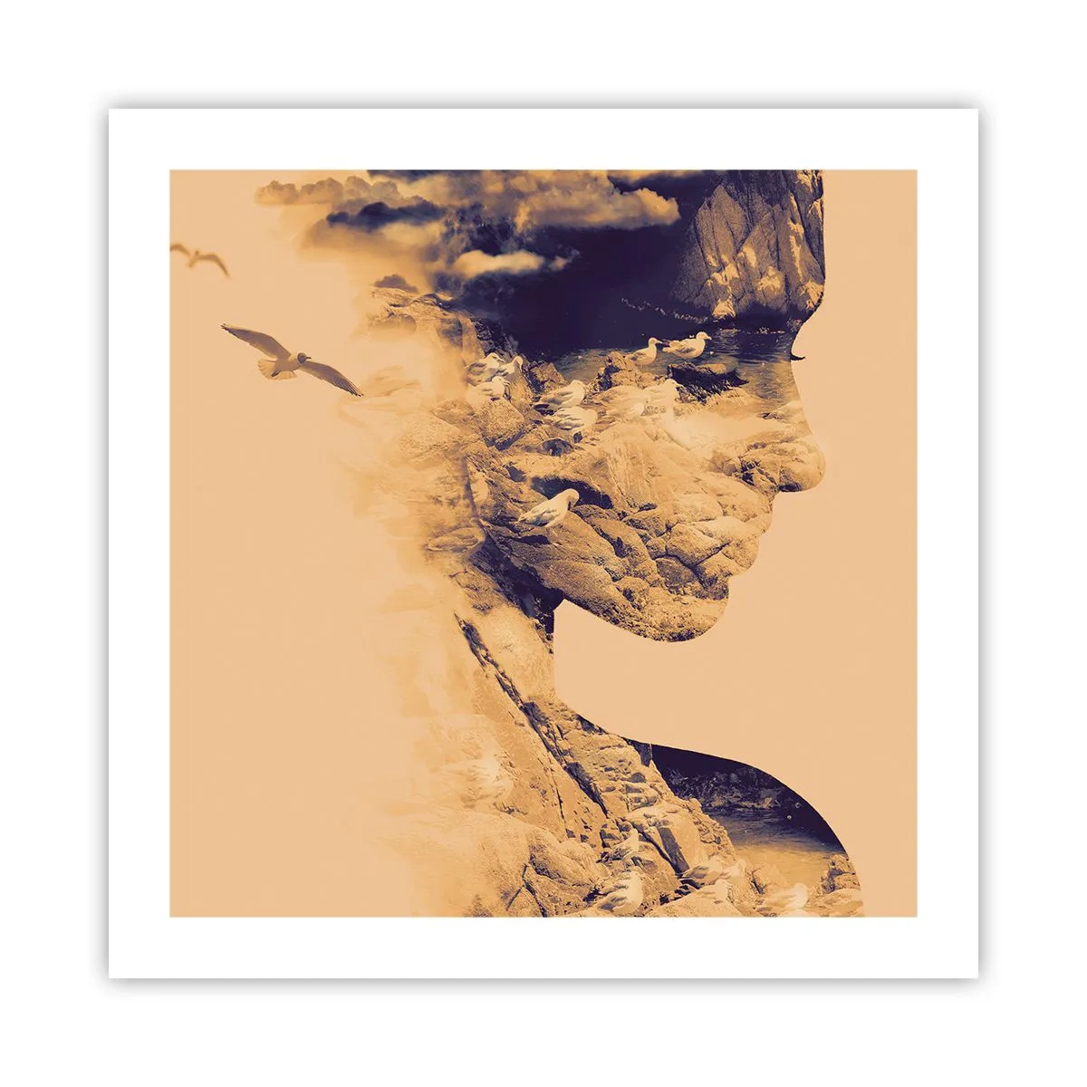 Plakat - Smuk af natur - 50x50 cm