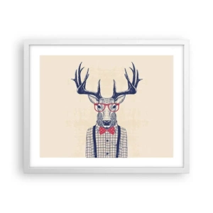 Plakat i hvid ramme - Et underholdende ekstravaganza - 50x40 cm