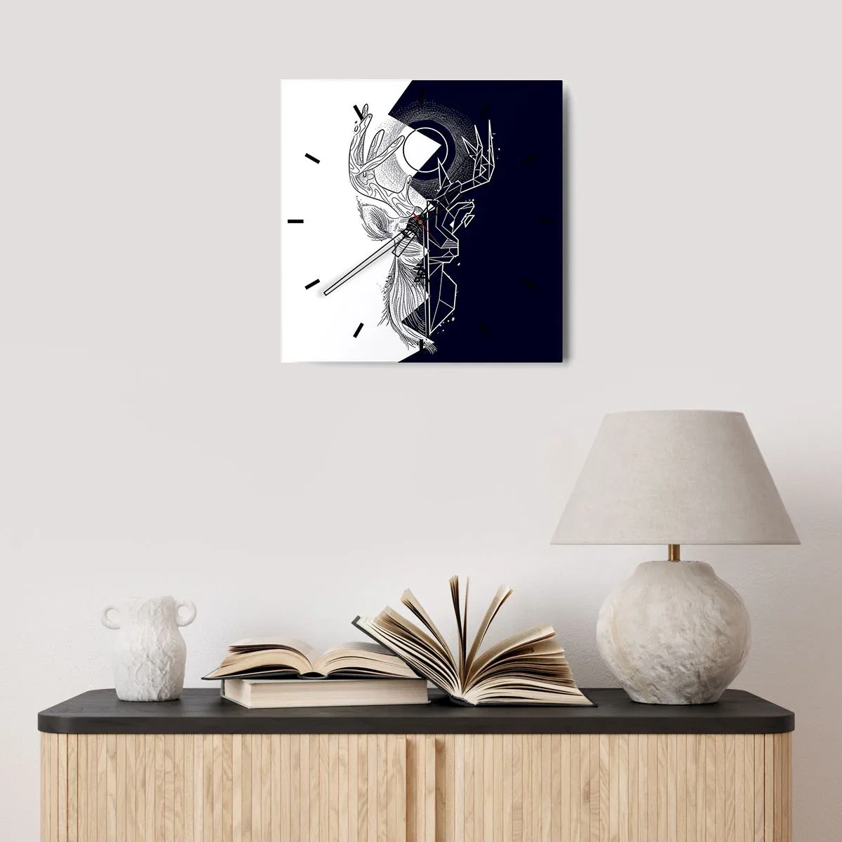 Vægur, Uret - Modsætningernes kamp og enhed - 30x30 cm