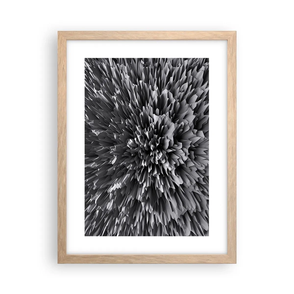 Plakat i ramme af lyst egetræ - Det kan ikke blive skarpere end dette - 30x40 cm