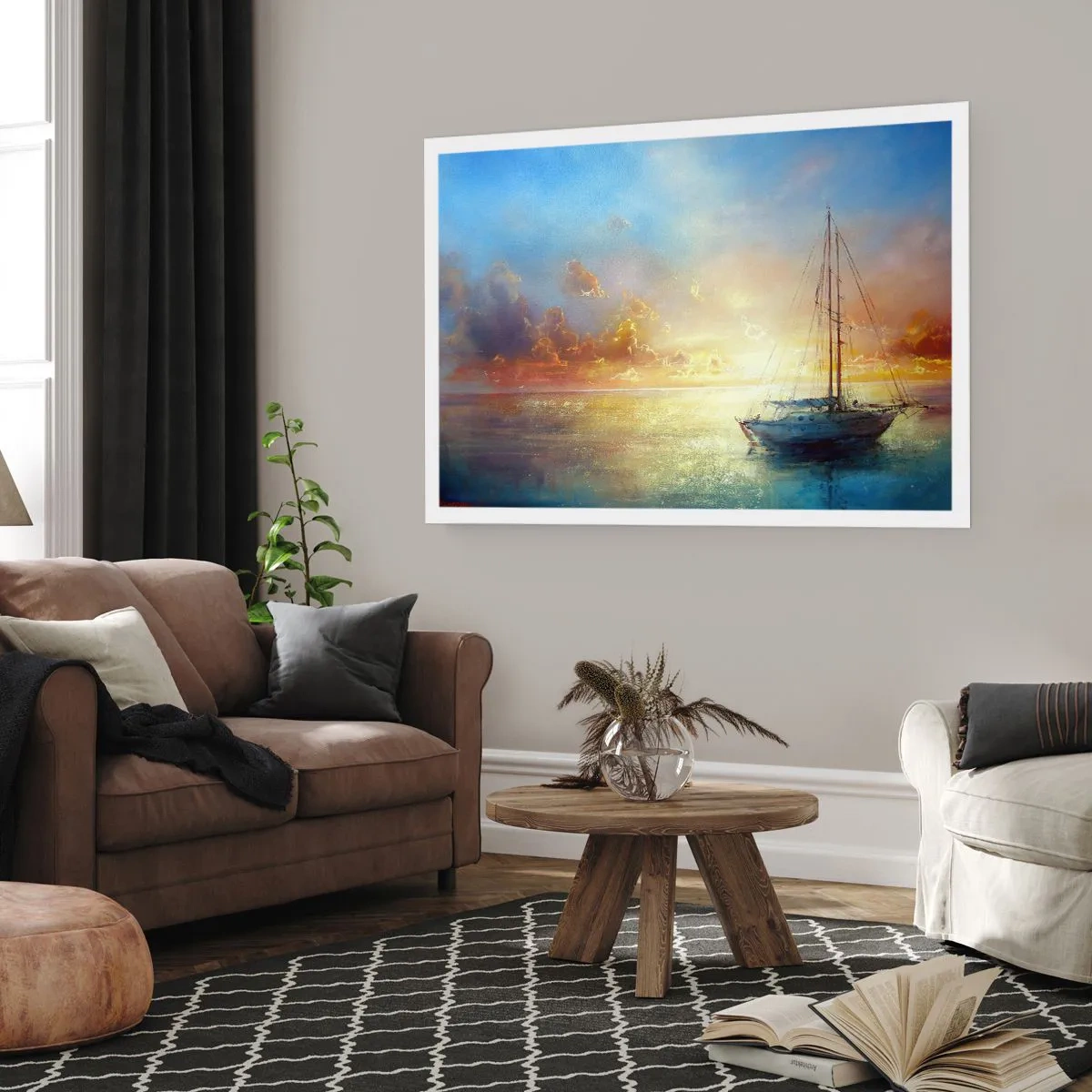 Plakat - I en gylden bugt - 50x40 cm