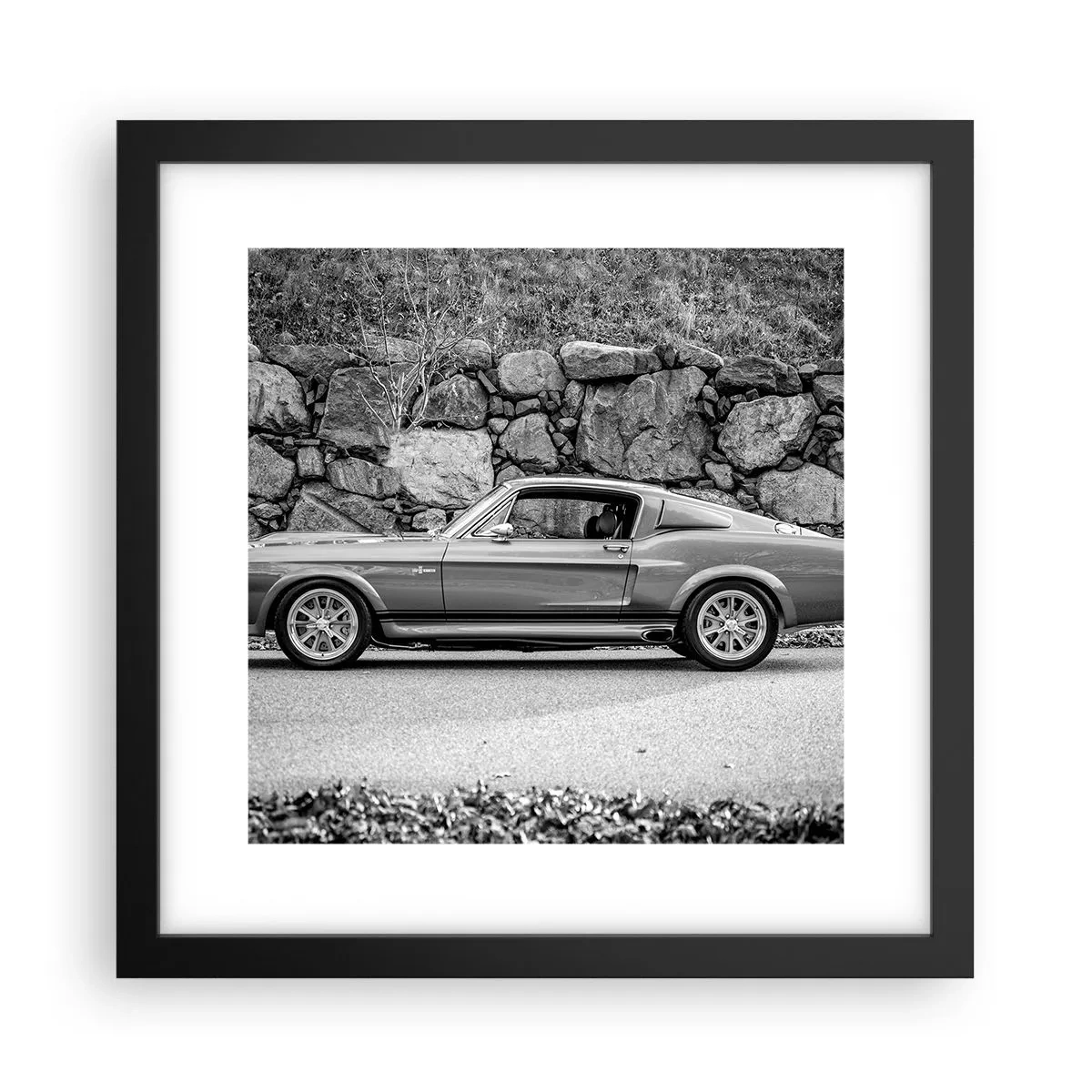 Plakat i sort ramme - En legende fra 1960'erne. - 30x30 cm