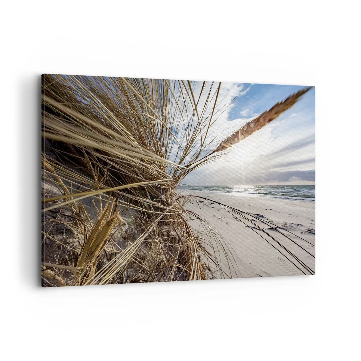 Lærredstryk - Billede på lærred - Et møde mellem elementerne - 120x80 cm