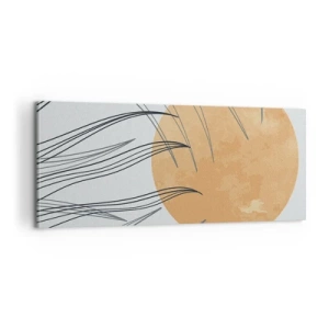 Lærredstryk - Billede på lærred - Altid mod solen - 100x40 cm